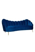 RICHMOND sofa COSETTE BLUE - welur, podstawa złota - Richmond Interiors